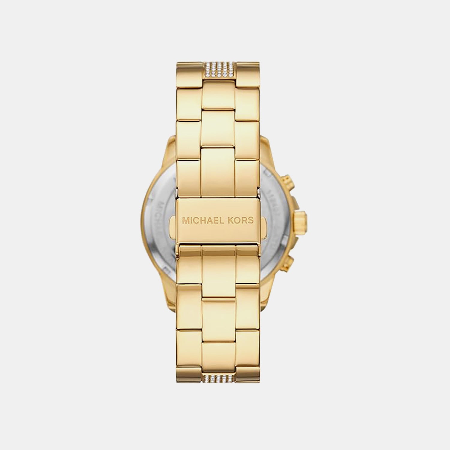 Brynn Women Quartz Gold Dial Chronograph Stainless Steel Watch MK7504