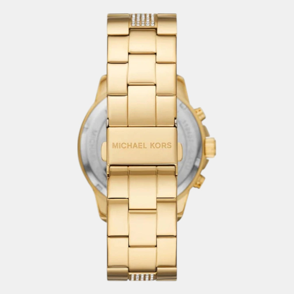 Brynn Women Quartz Gold Dial Chronograph Stainless Steel Watch MK7504