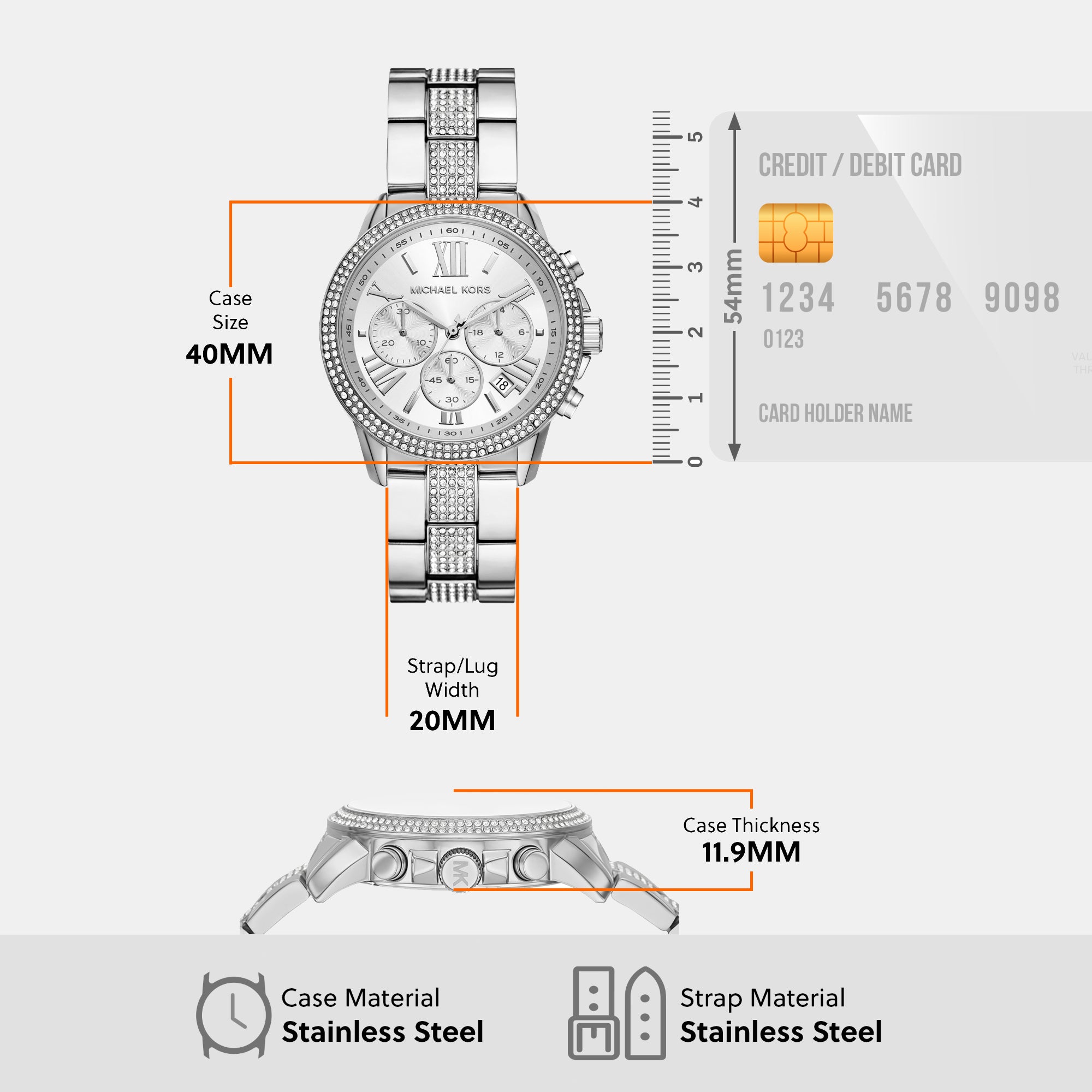 Michael Kors Round Quartz Chronograph Women watch