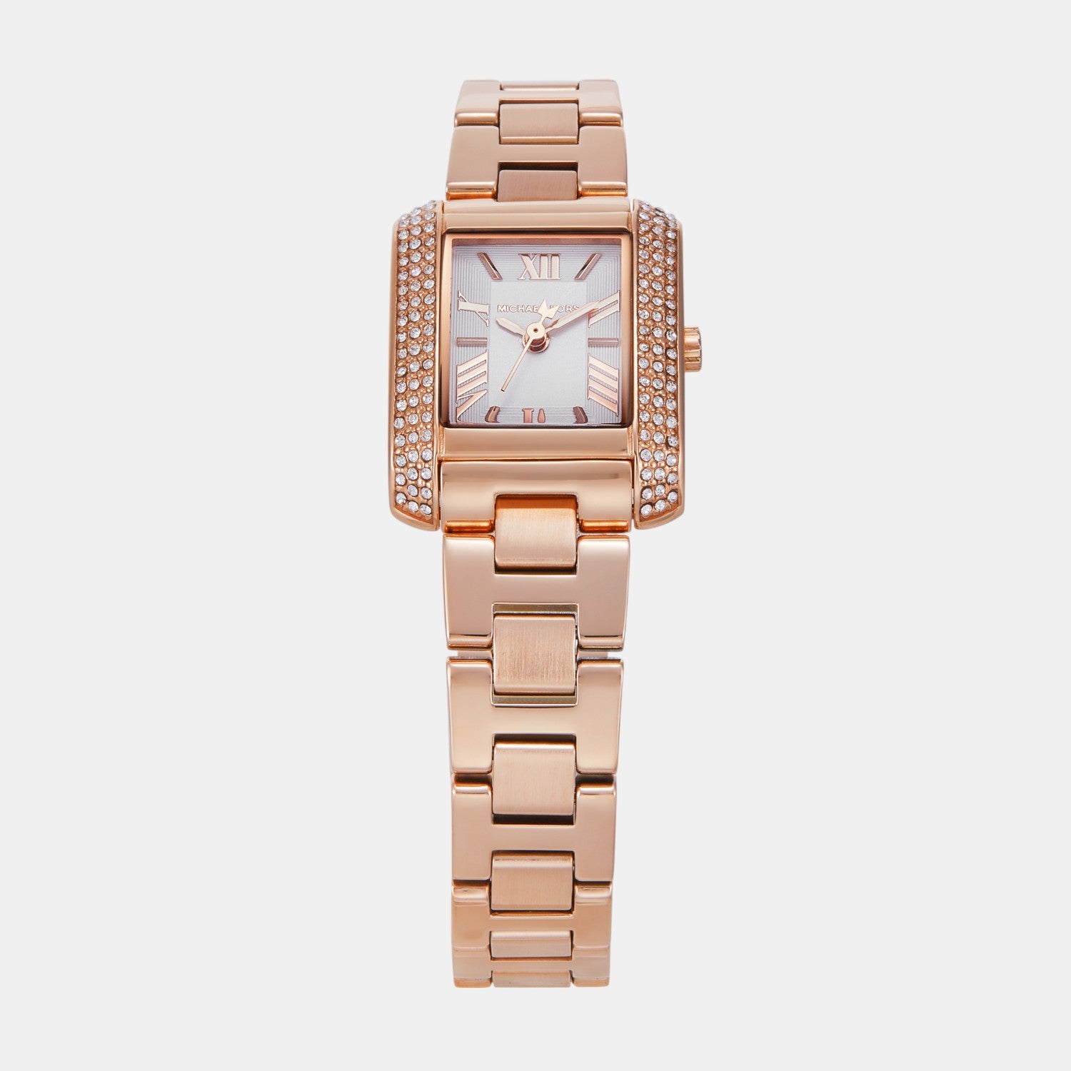 Emery Women Quartz White Dial Analog Stainless Steel Watch MK7512SET