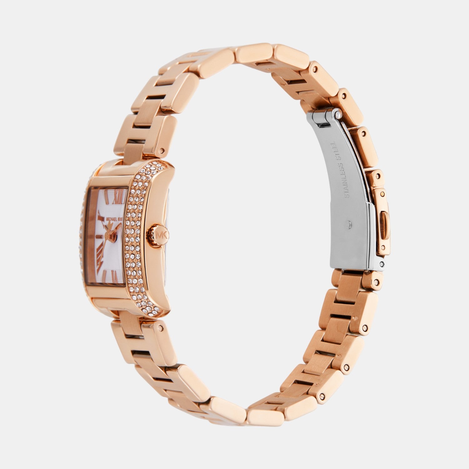 Emery Women Quartz White Dial Analog Stainless Steel Watch MK7512SET