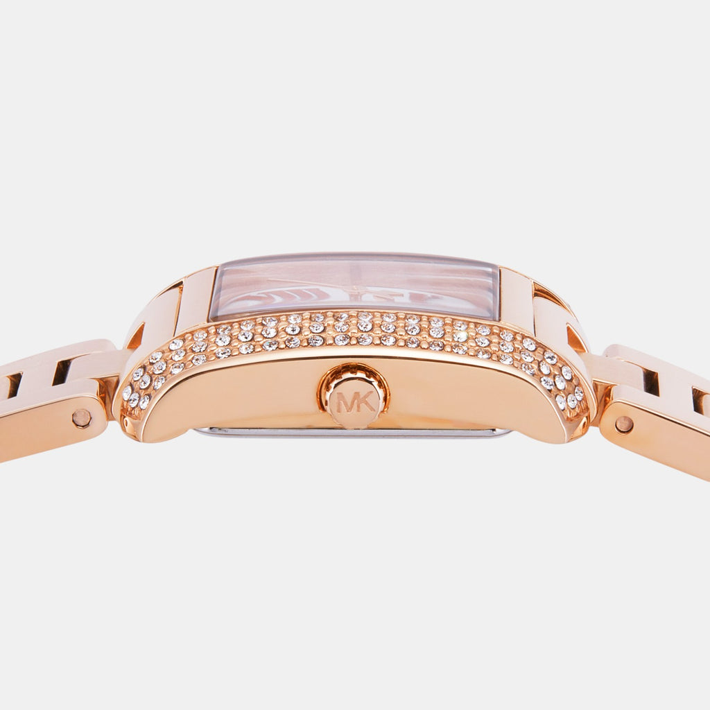 Emery Women Quartz White Dial Analog Stainless Steel Watch MK7512SET