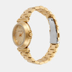 Maren Women Quartz Gold Dial Analog Stainless Steel Watch MK7516