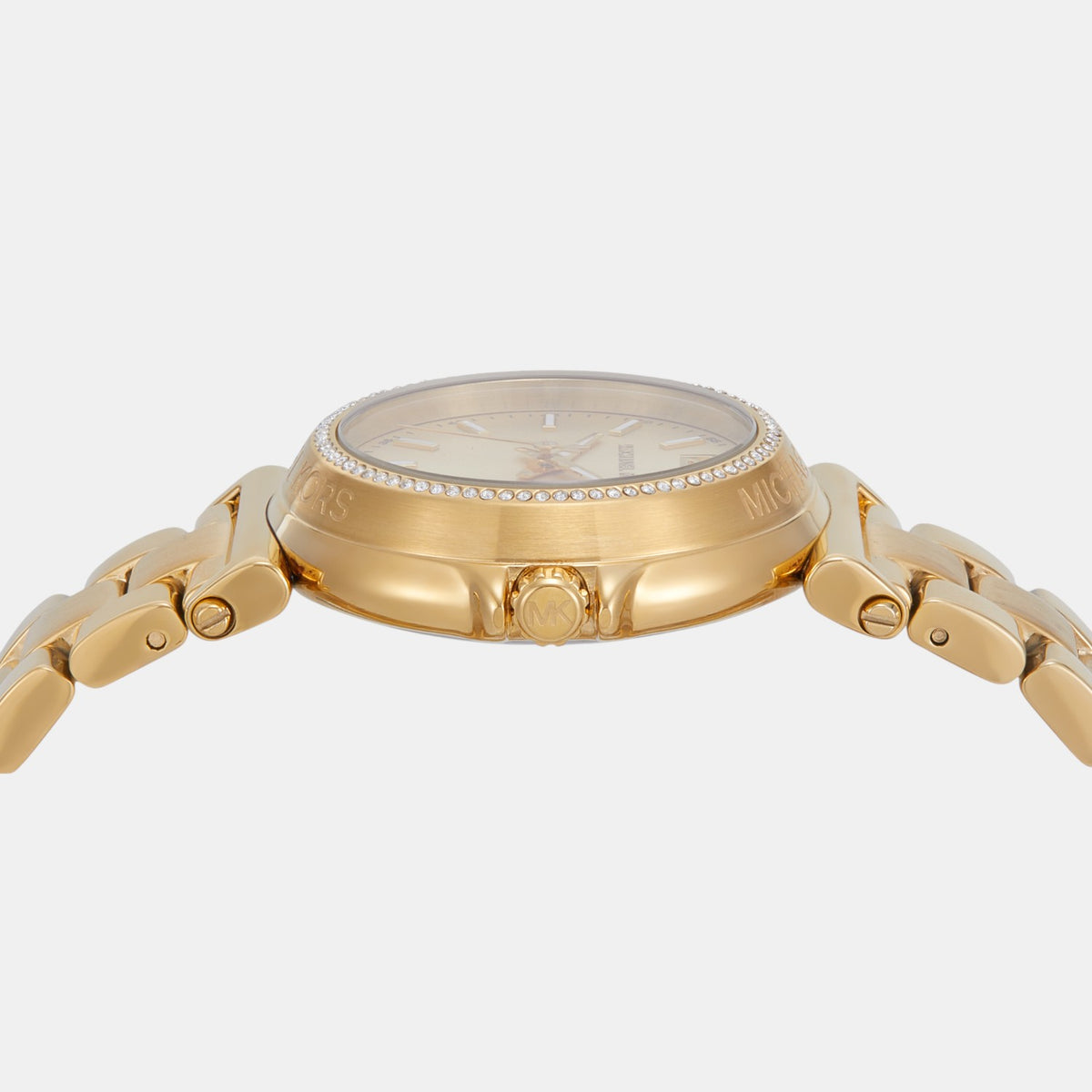 Maren Women Quartz Gold Dial Analog Stainless Steel Watch MK7516