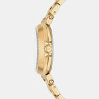 Maren Women Quartz Gold Dial Analog Stainless Steel Watch MK7516