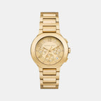 Gramercy Women Quartz Gold Dial Chronograph Stainless Steel Watch MK7520