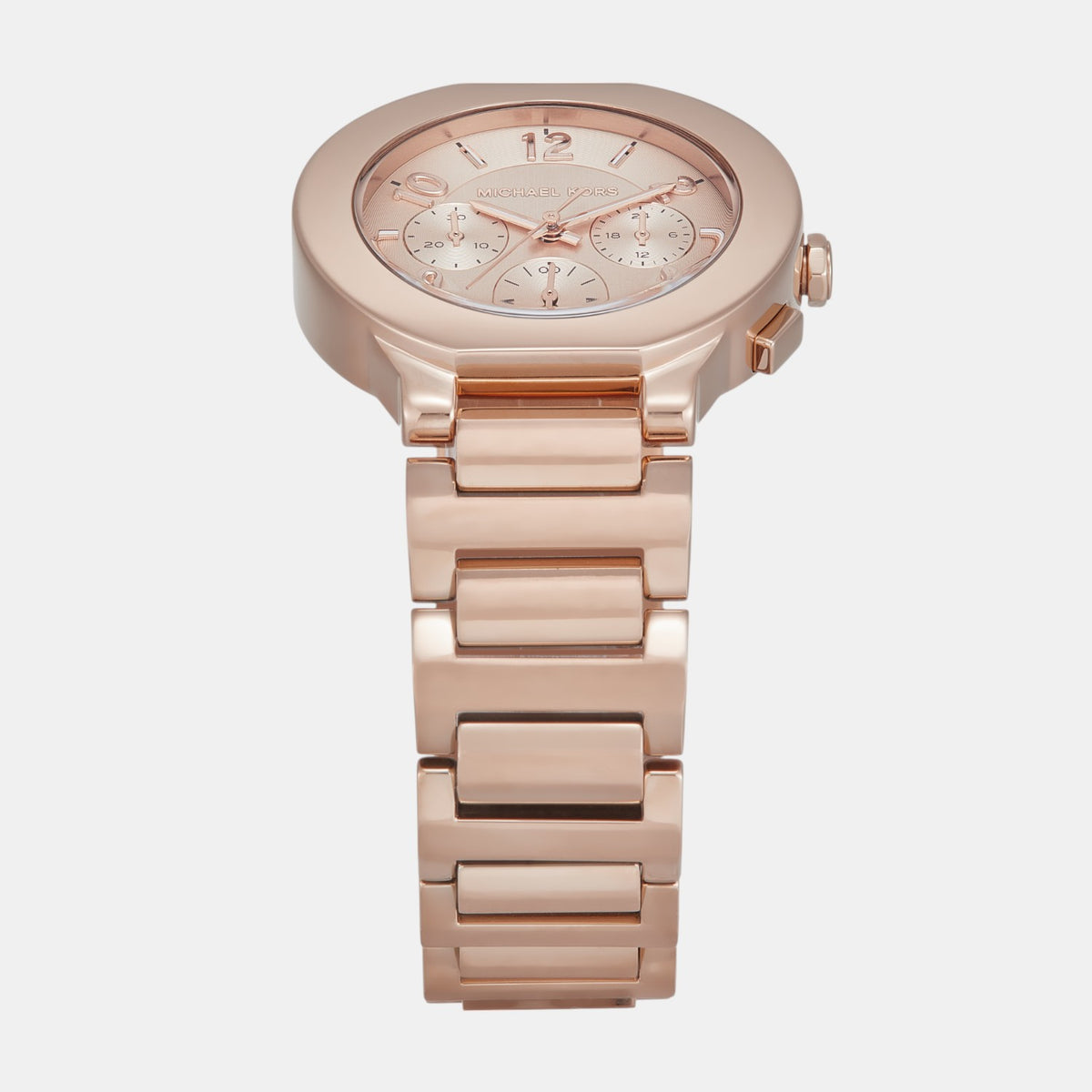 Gramercy Women Quartz Rose Gold Dial Chronograph Stainless Steel Watch MK7521