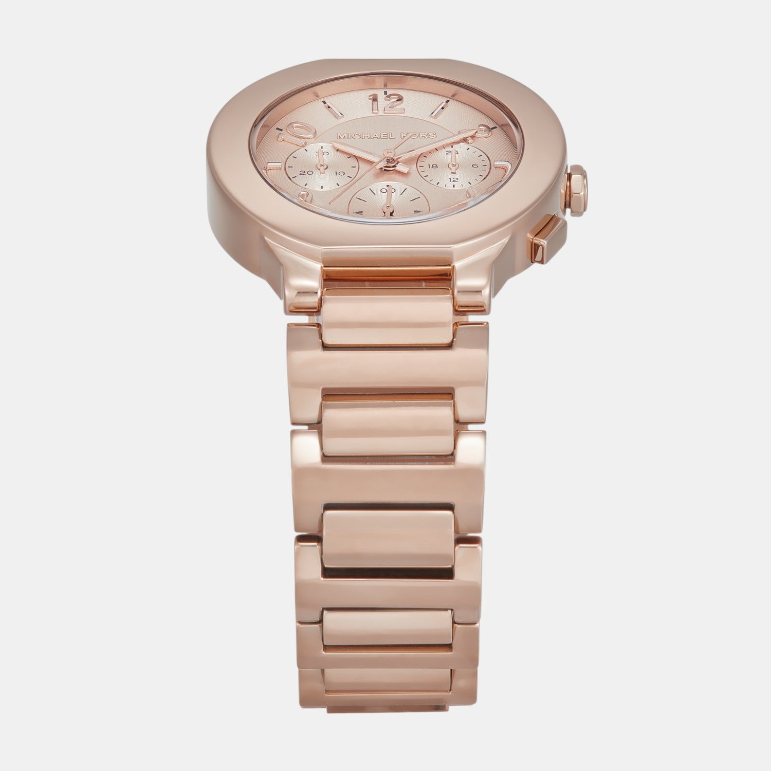 Gramercy Women Quartz Rose Gold Dial Chronograph Stainless Steel Watch MK7521
