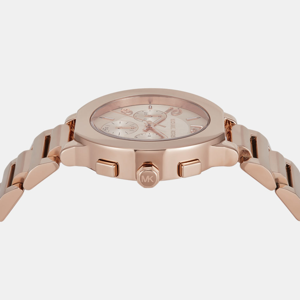 Gramercy Women Quartz Rose Gold Dial Chronograph Stainless Steel Watch MK7521