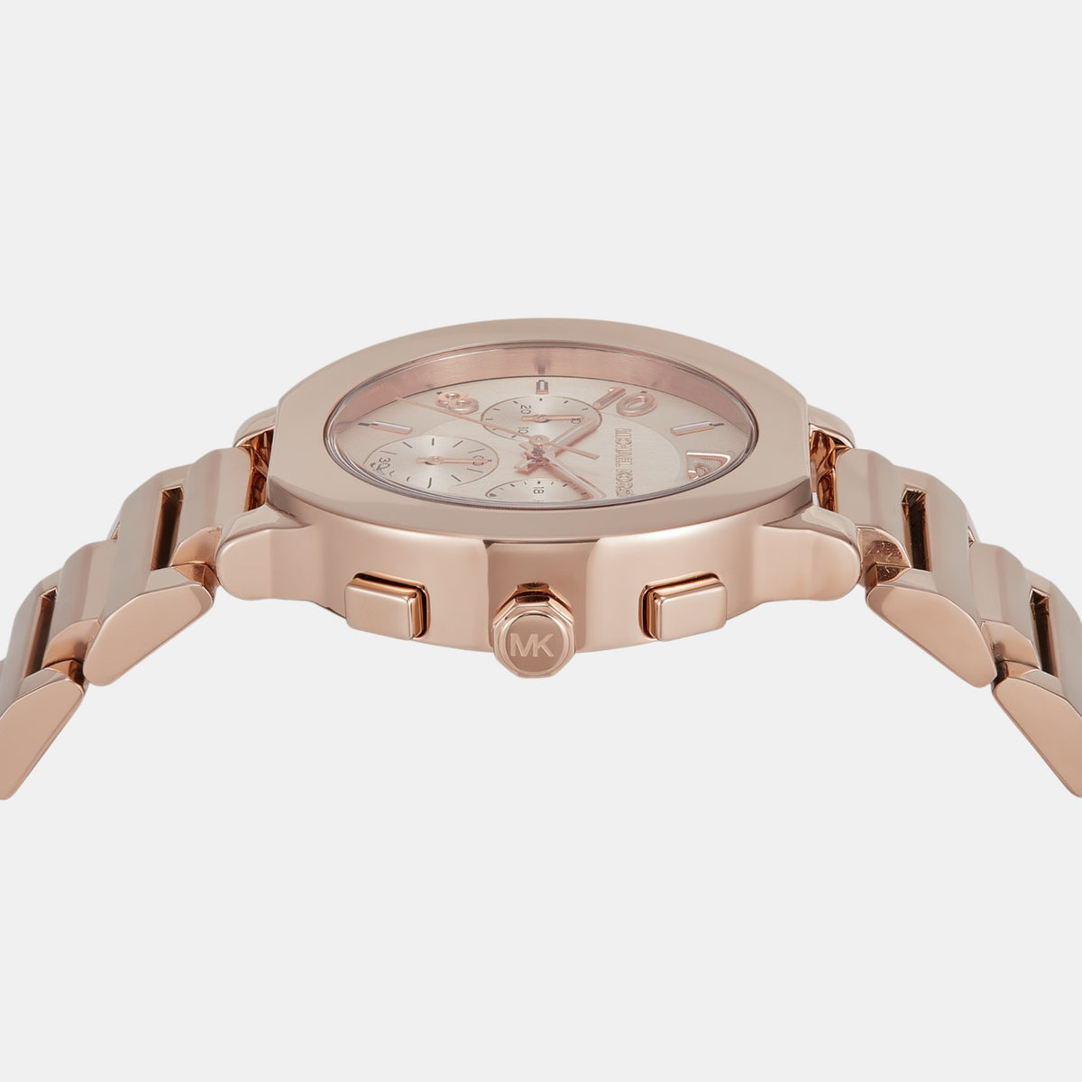 Gramercy Women Quartz Rose Gold Dial Chronograph Stainless Steel Watch MK7521