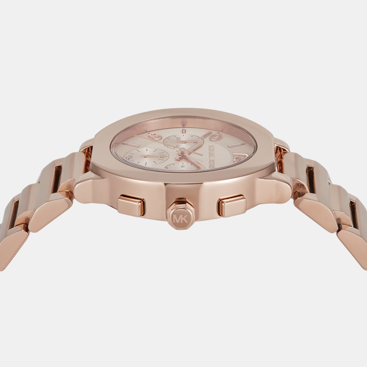 Gramercy Women Quartz Rose Gold Dial Chronograph Stainless Steel Watch MK7521