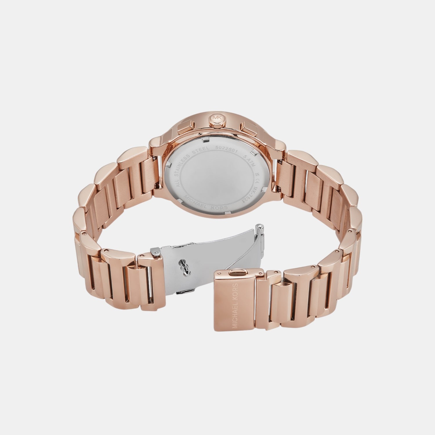 Gramercy Women Quartz Rose Gold Dial Chronograph Stainless Steel Watch MK7521