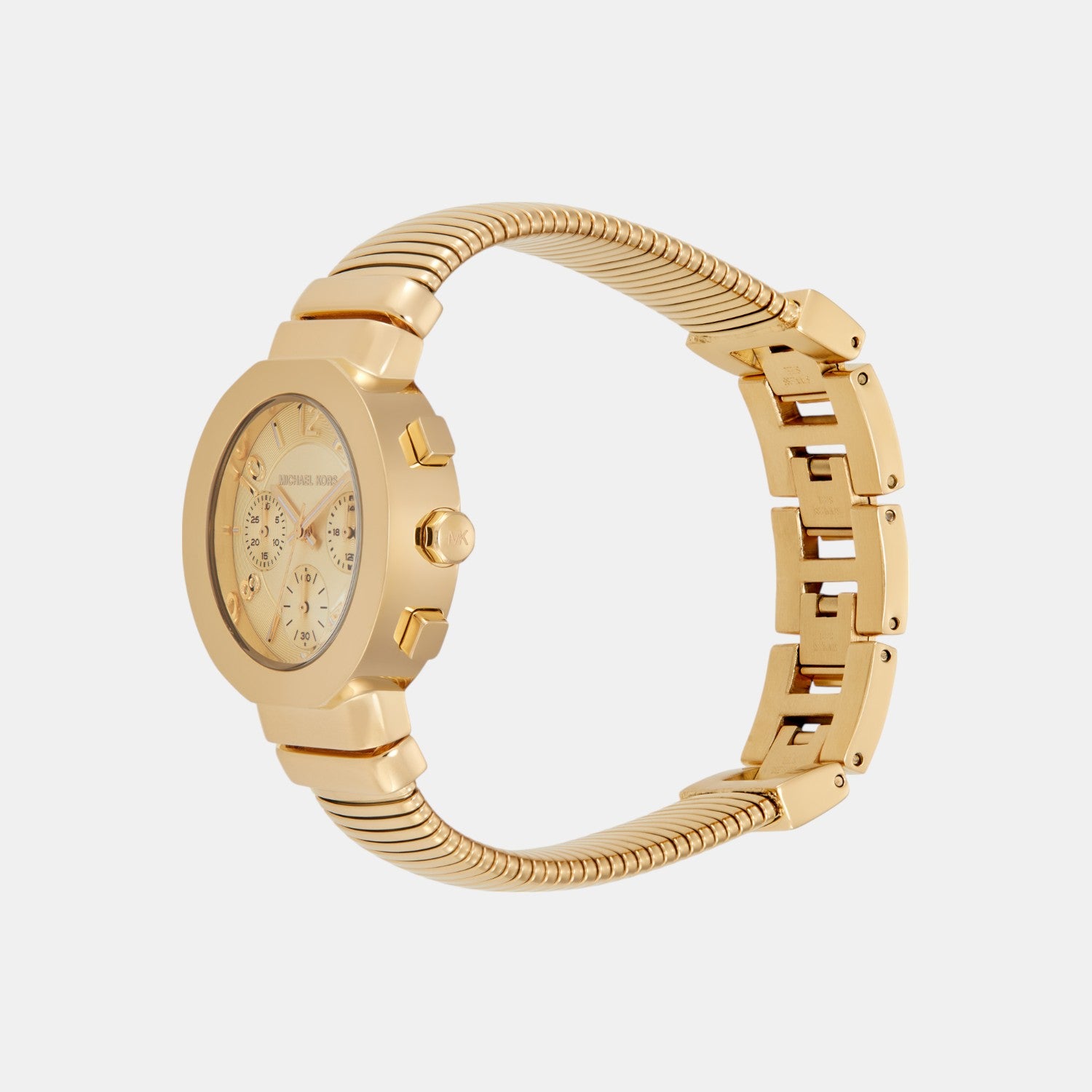 Gramercy Women Quartz Gold Dial Chronograph Stainless Steel Watch MK7525