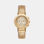 Gramercy Women Quartz Gold Dial Chronograph Stainless Steel Watch MK7525