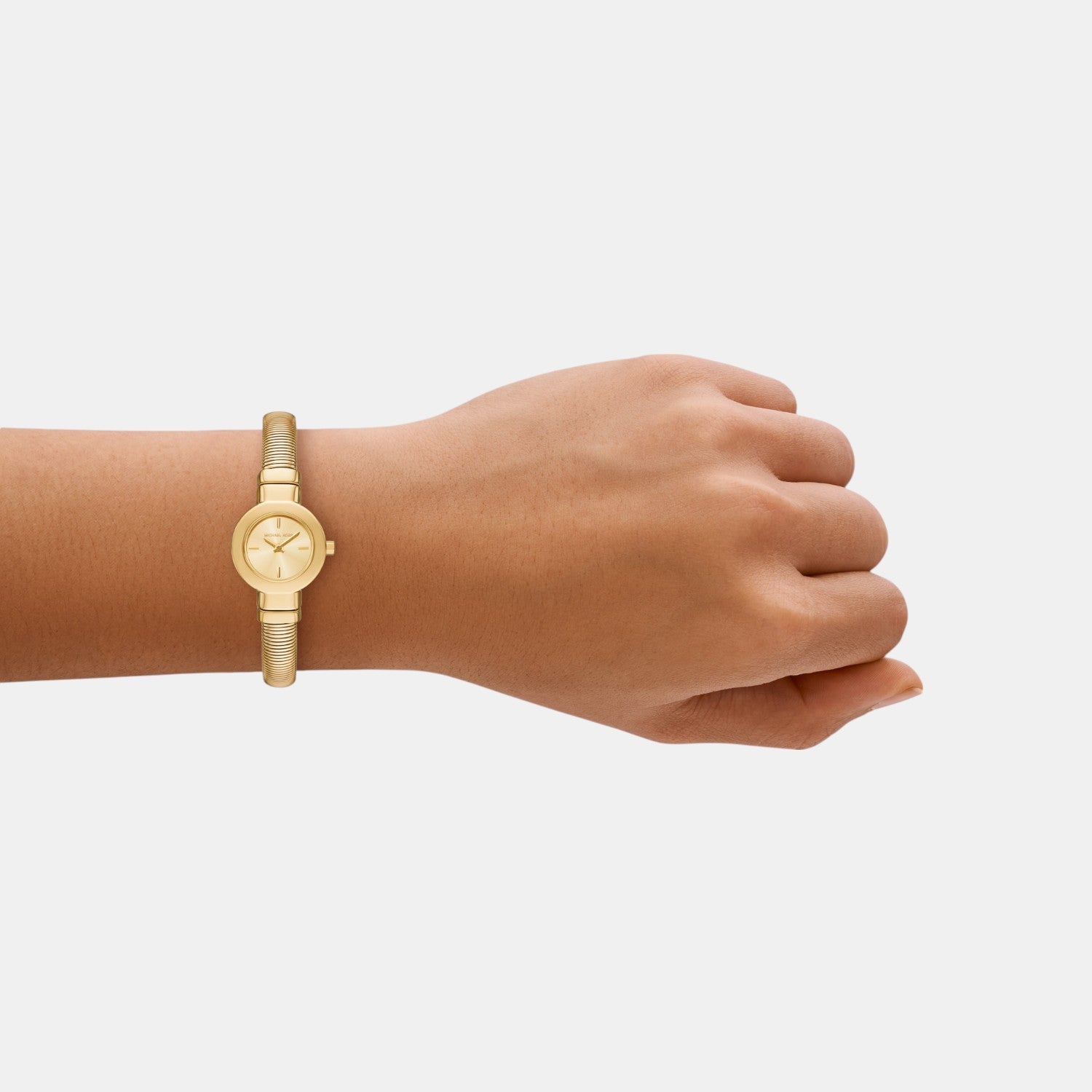 Gramercy Women Quartz Gold Dial Analog Stainless Steel Watch MK7527