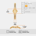 Gramercy Women Quartz Gold Dial Analog Stainless Steel Watch MK7527