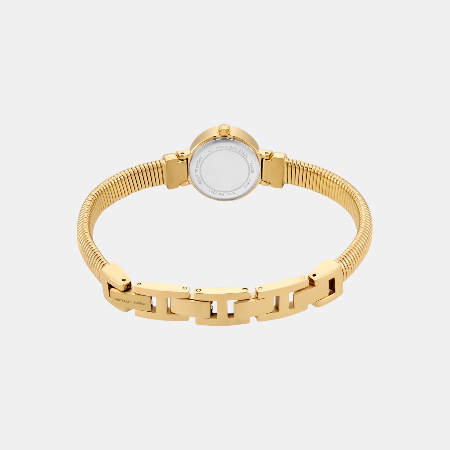 Gramercy Women Quartz Gold Dial Analog Stainless Steel Watch MK7527