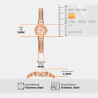 Gramercy Women Quartz Rose Gold Dial Analog Stainless Steel Watch MK7528