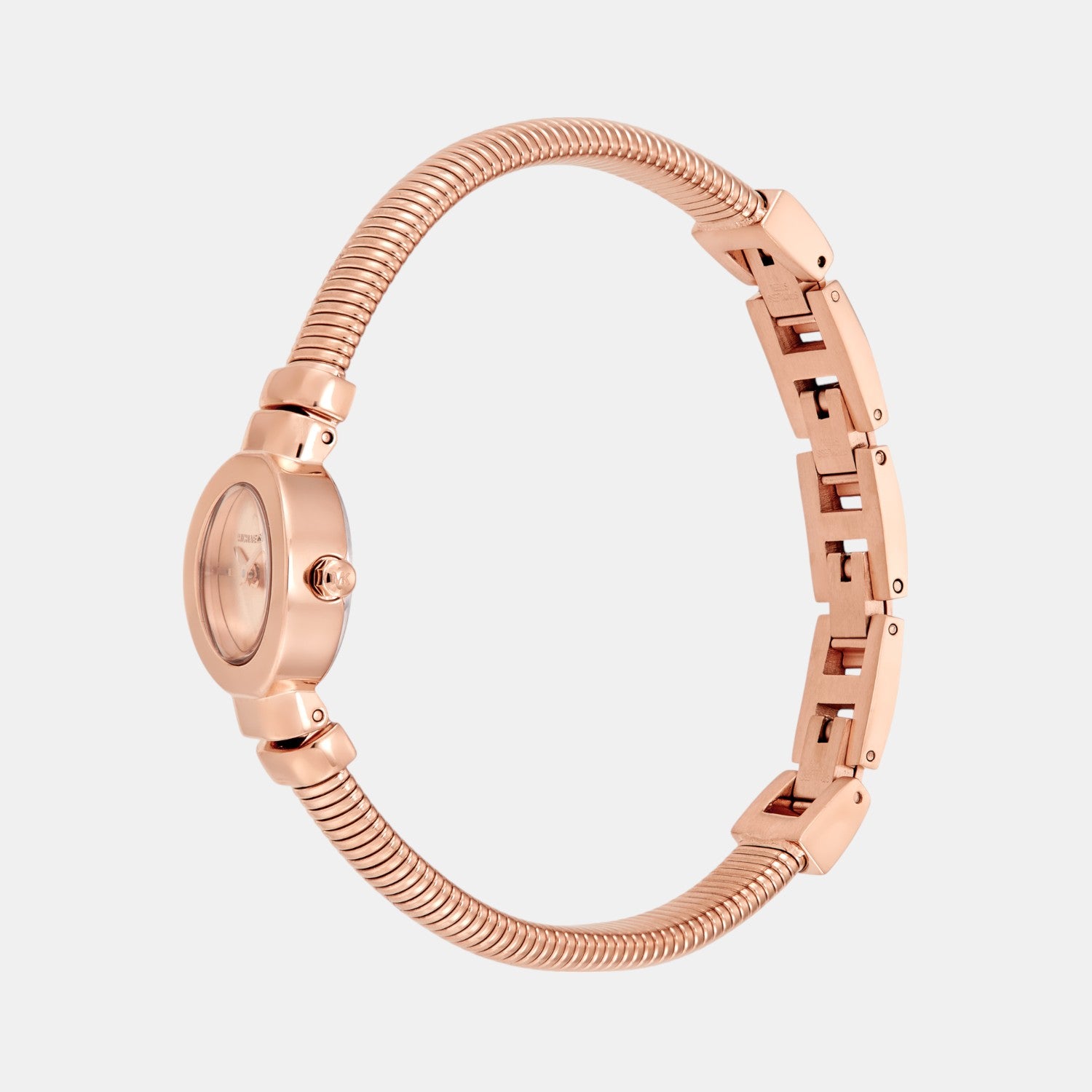 Gramercy Women Quartz Rose Gold Dial Analog Stainless Steel Watch MK7528