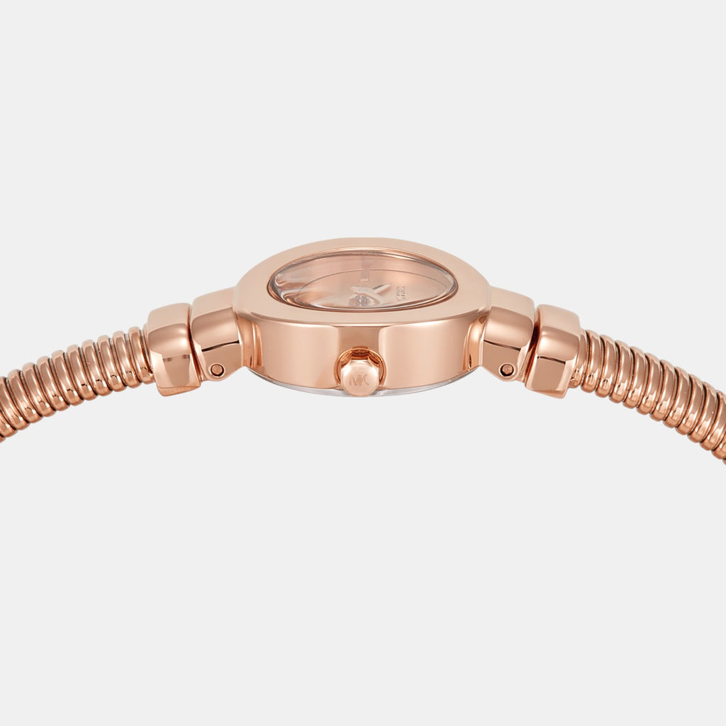 Gramercy Women Quartz Rose Gold Dial Analog Stainless Steel Watch MK7528