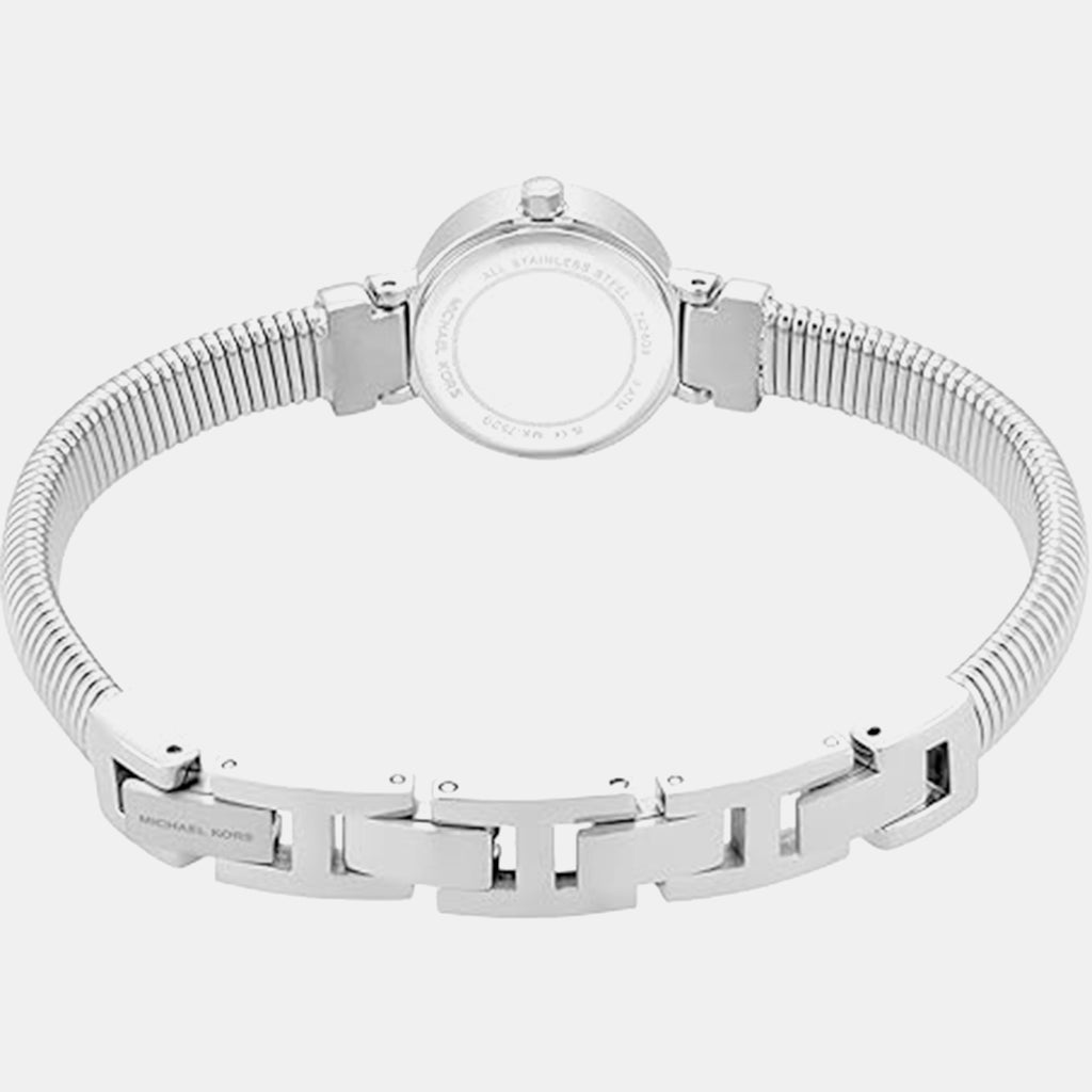 Mini Gramercy Women Quartz Silver Dial Analog Stainless Steel Watch MK7529