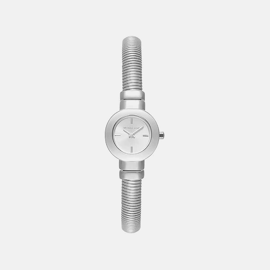 Mini Gramercy Women Quartz Silver Dial Analog Stainless Steel Watch MK7529