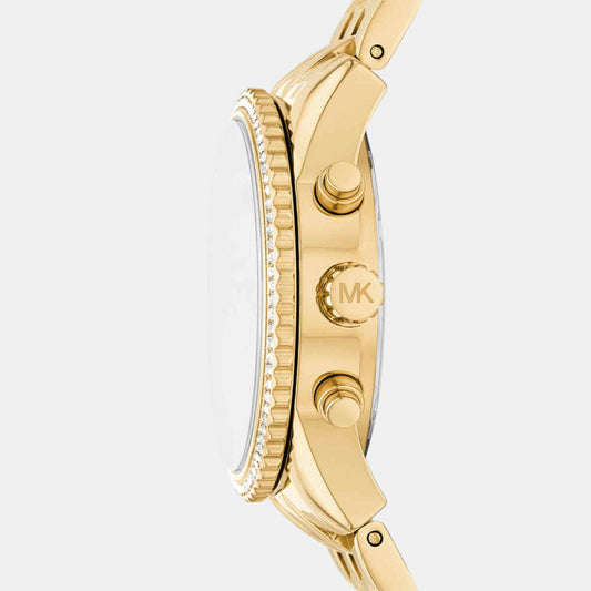 Bryant Women Quartz Gold Dial Analog Stainless Steel Watch MK7530