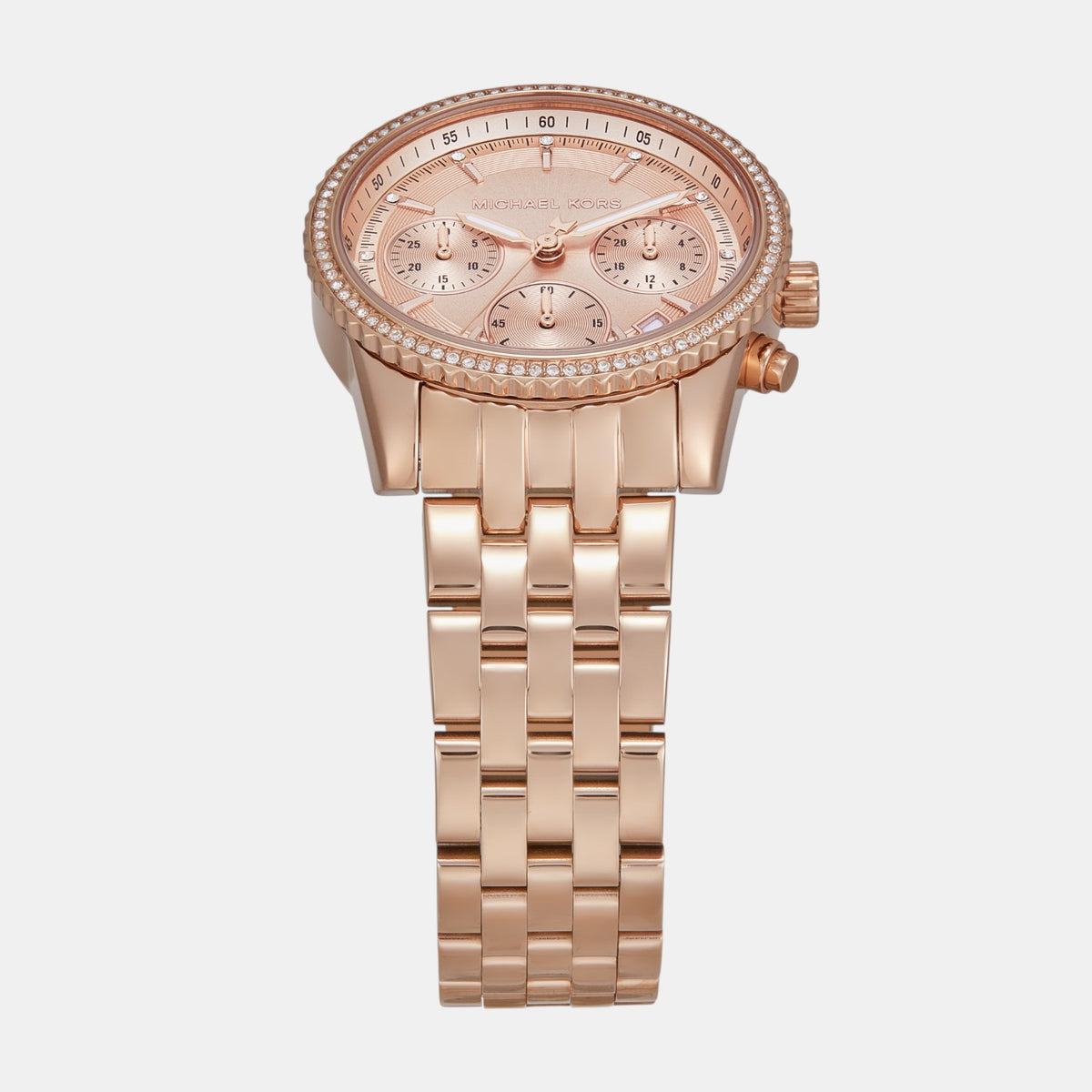 Bryant Women Quartz Rose Gold Dial Chronograph Stainless Steel Watch MK7531