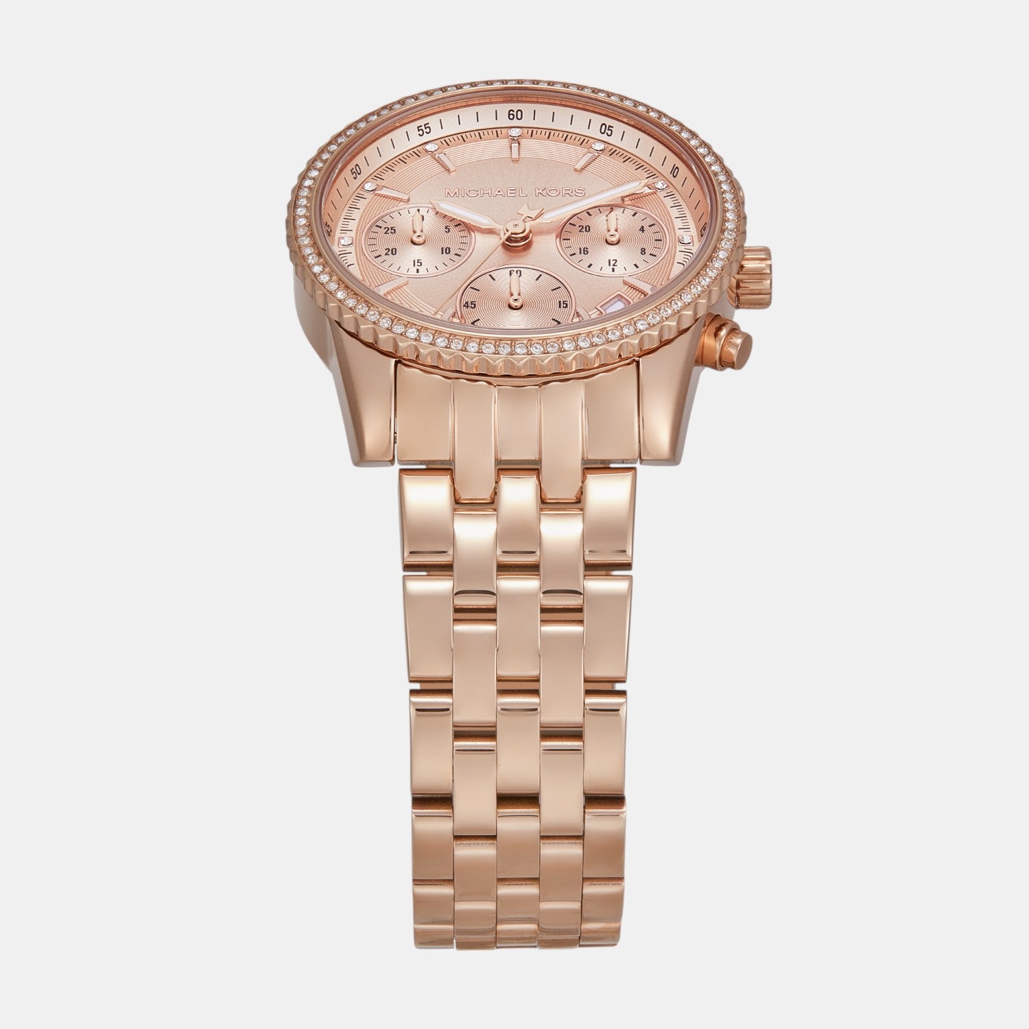 Bryant Women Quartz Rose Gold Dial Chronograph Stainless Steel Watch MK7531