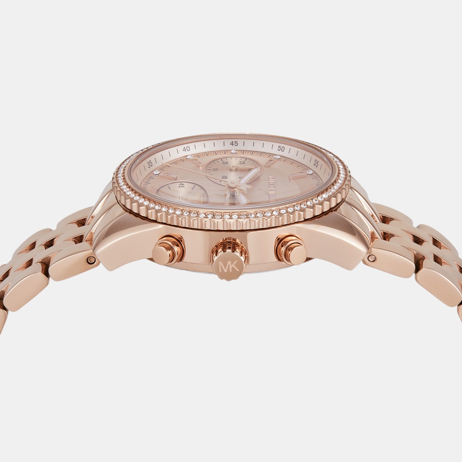 Bryant Women Quartz Rose Gold Dial Chronograph Stainless Steel Watch MK7531