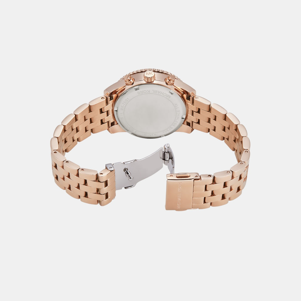 Bryant Women Quartz Rose Gold Dial Chronograph Stainless Steel Watch MK7531