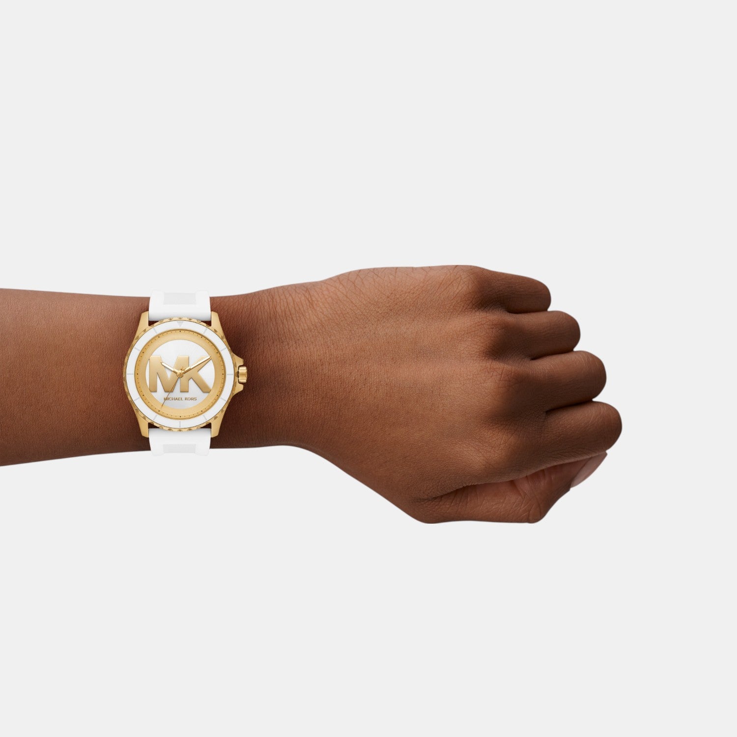 Everest Women Quartz Two Tone Dial Analog Silicone Watch MK7535