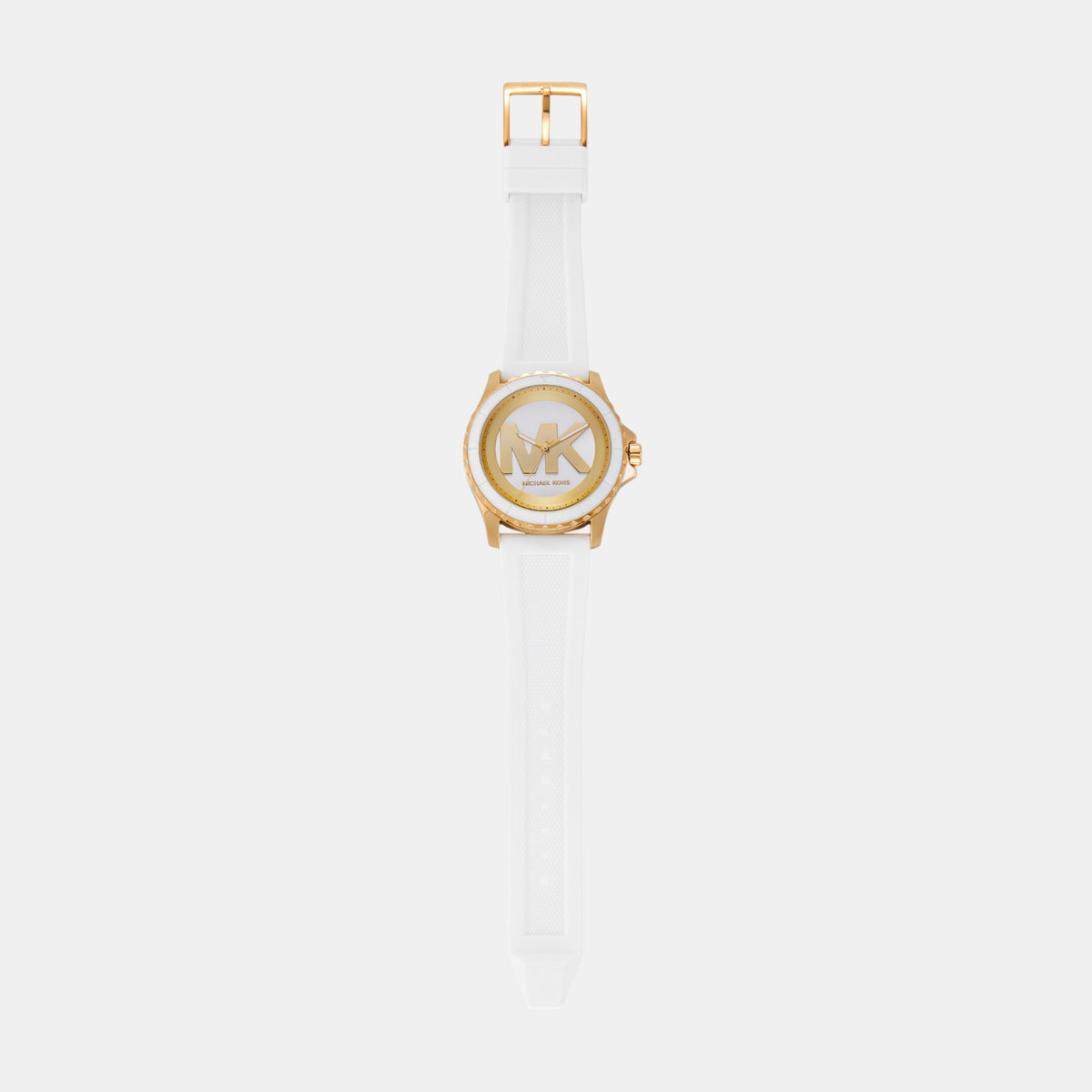Everest Women Quartz White Dial Analog Silicone Watch MK7535