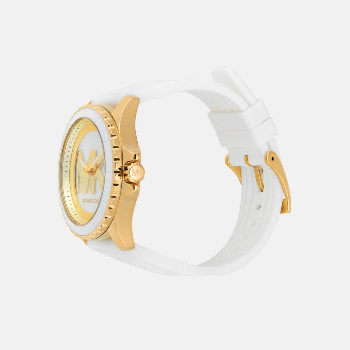 Everest Women Quartz White Dial Analog Silicone Watch MK7535