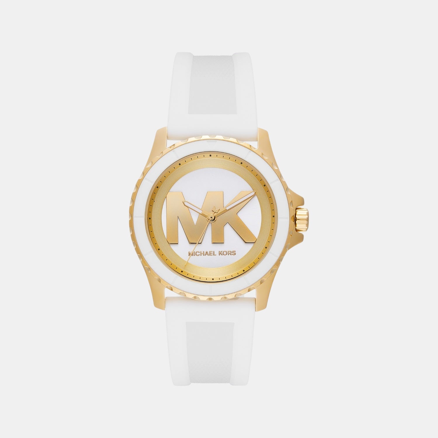 Everest Women Quartz Two Tone Dial Analog Silicone Watch MK7535