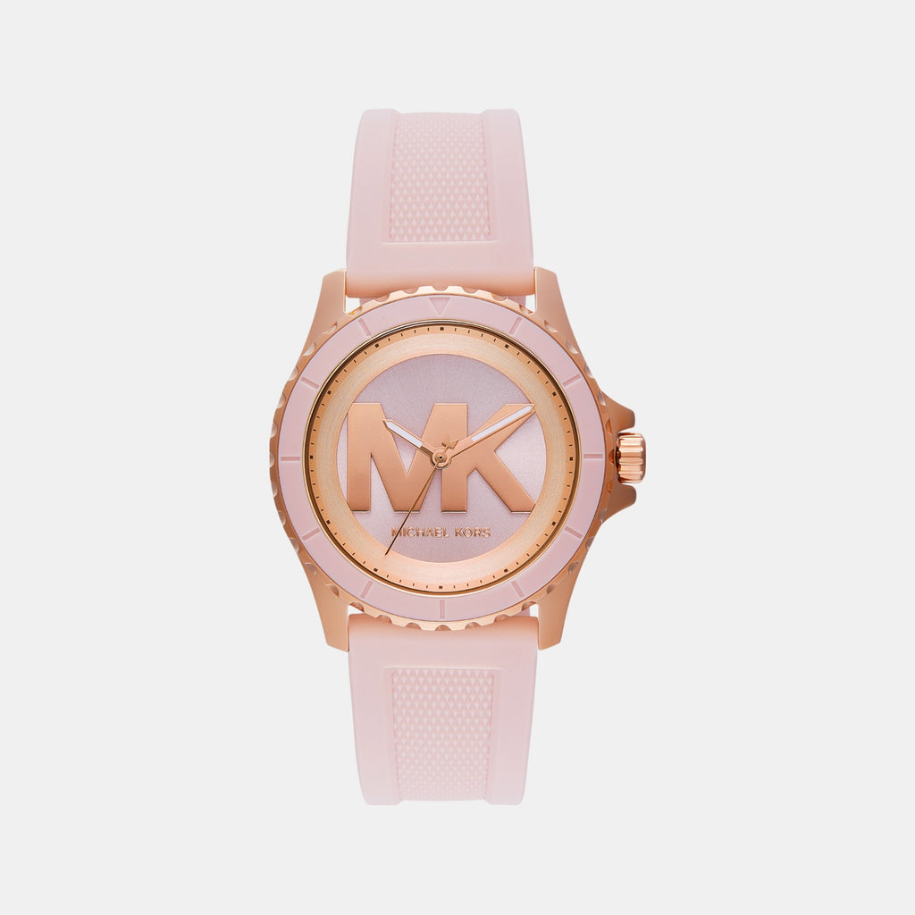 Everest Women Quartz Two Tone Dial Analog Silicone Watch MK7536