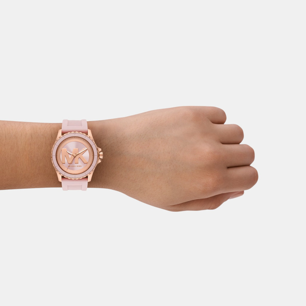 Everest Women Quartz Two Tone Dial Analog Silicone Watch MK7536