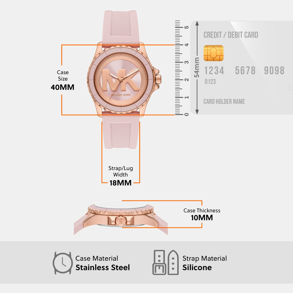 Everest Women Quartz Two Tone Dial Analog Silicone Watch MK7536