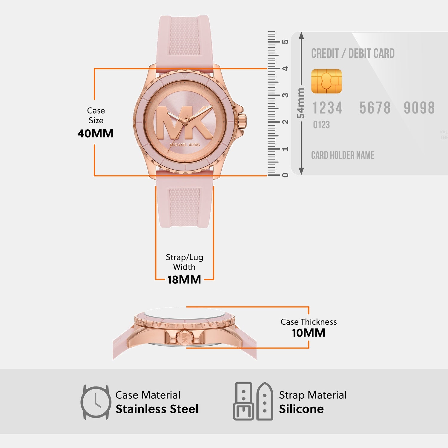 Everest Women Quartz Two Tone Dial Analog Silicone Watch MK7536