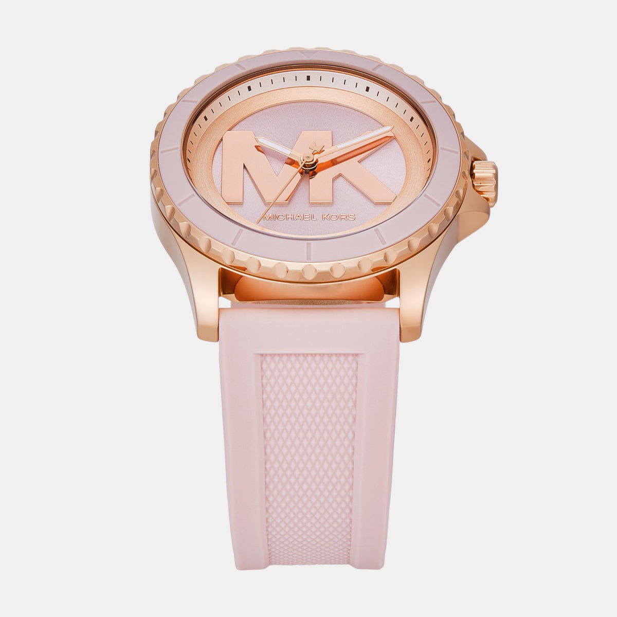 Everest Women Quartz Pink Dial Analog Silicone Watch MK7536