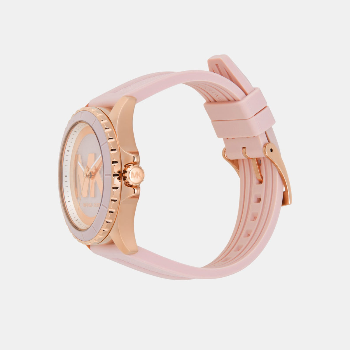 Everest Women Quartz Pink Dial Analog Silicone Watch MK7536