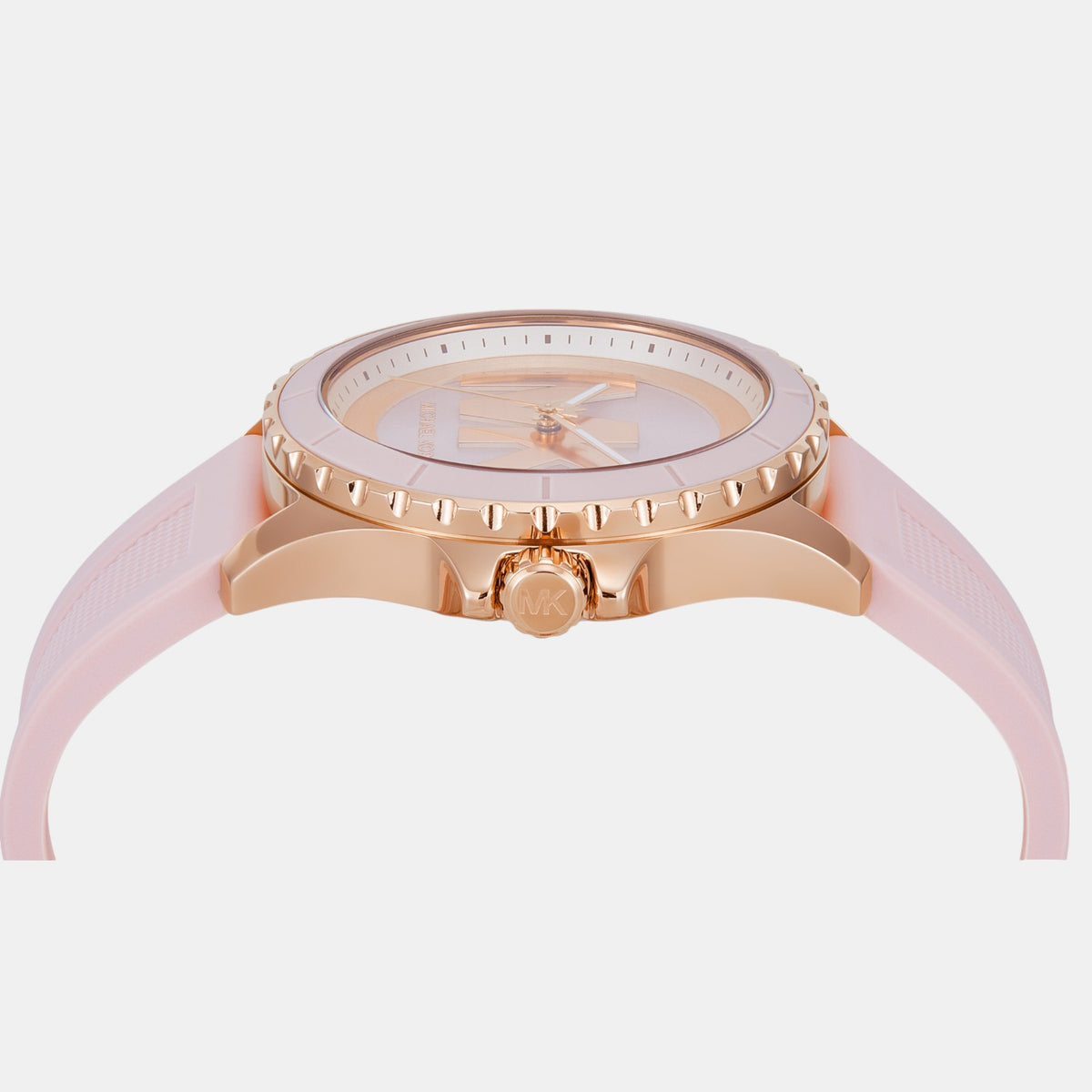 Everest Women Quartz Pink Dial Analog Silicone Watch MK7536