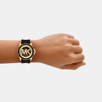 Everest Women Quartz Two Tone Dial Analog Silicone Watch MK7537