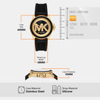 Everest Women Quartz Two Tone Dial Analog Silicone Watch MK7537