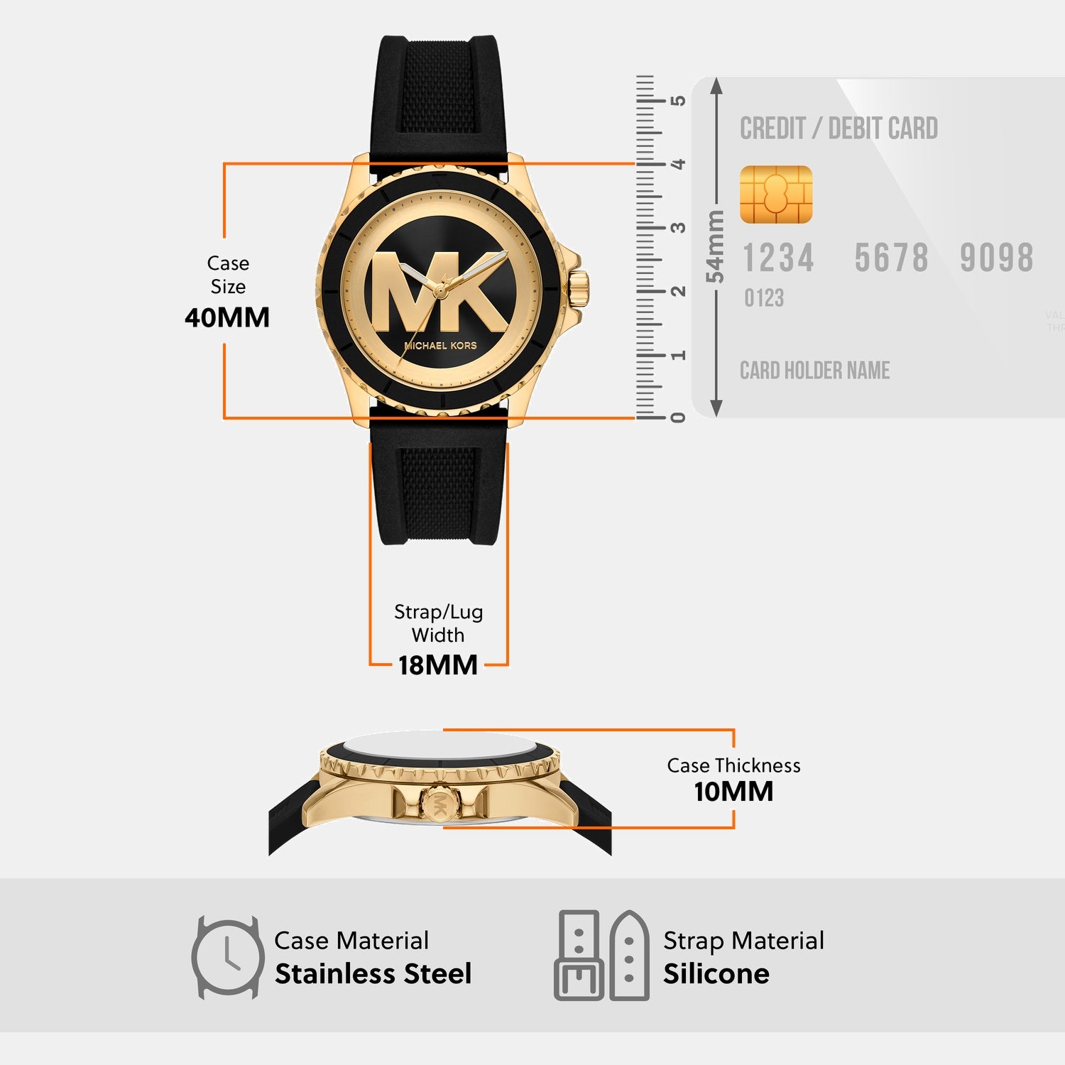 Everest Women Quartz Two Tone Dial Analog Silicone Watch MK7537