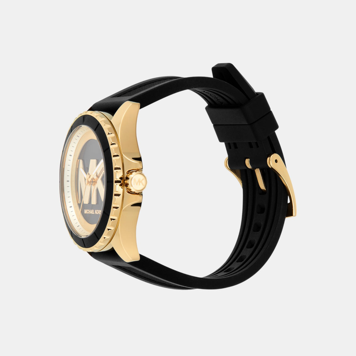 Everest Women Quartz Black Dial Analog Silicone Watch MK7537