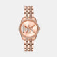 Bryant Women Quartz Rose Gold Dial Analog Stainless Steel Watch MK7541