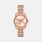 Bryant Women Quartz Rose Gold Dial Analog Stainless Steel Watch MK7541