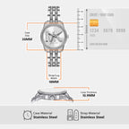 Bryant Women Quartz White Dial Analog Stainless Steel Watch MK7542