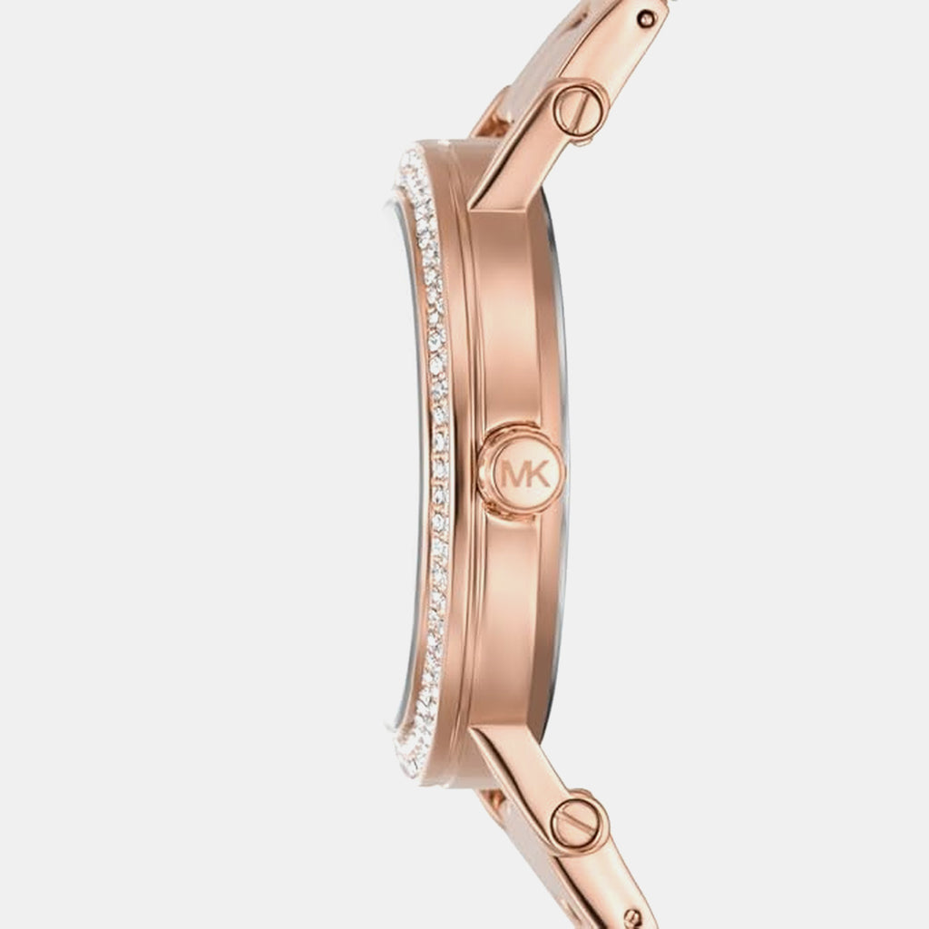 Corey Women Quartz Pink Dial Analog Stainless Steel Watch MK7548